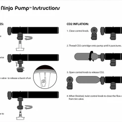 PWD Parts & Accessories Portland Design Works Ninja Pump And CO2 Inflator: Silver